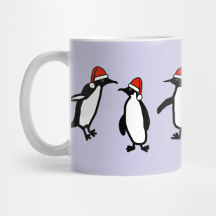 Classic Christmas Party Penguin Mug