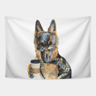 K9 Coffee Tapestry