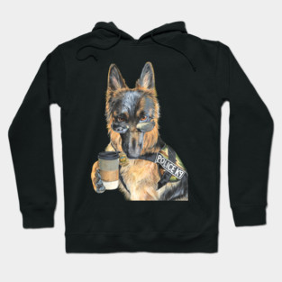 K9 Coffee Hoodie