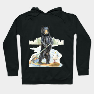 paddle board bear Hoodie