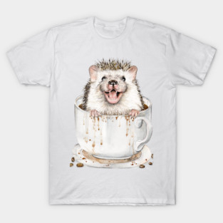 hedgehog in coffee T-Shirt