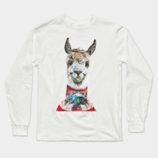 Christmas Llama Long Sleeve T-Shirt