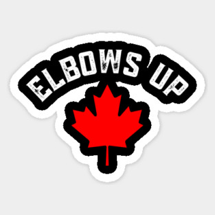 Elbows-Up Sticker