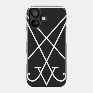 Sigil of Lucifer - White Phone Case