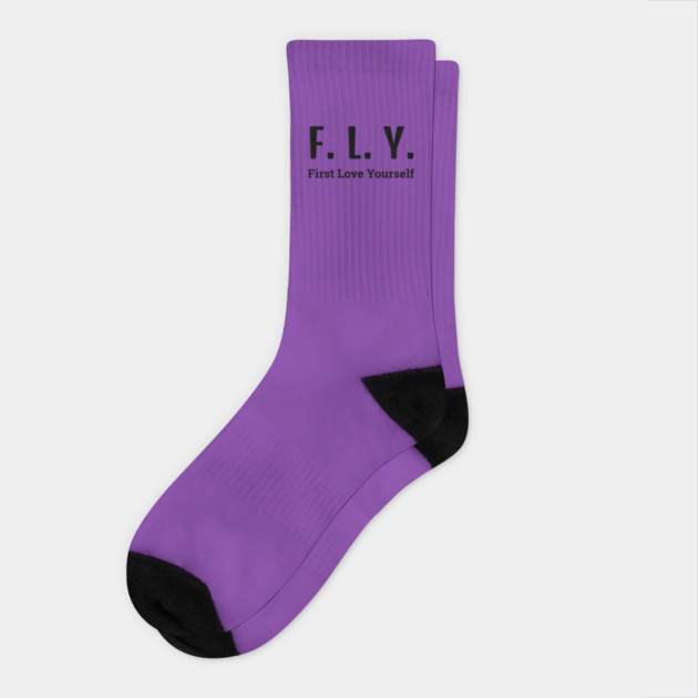 FLY (First Love Yourself) Socks by C.Code