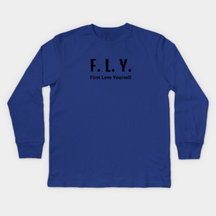 FLY (First Love Yourself) Kids Long Sleeve T-Shirt