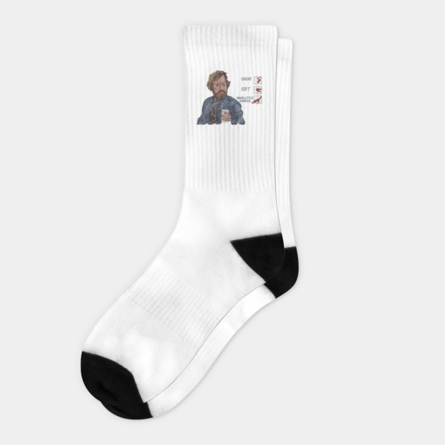 Hooper Knows Eating Machines Socks by 51Deesigns