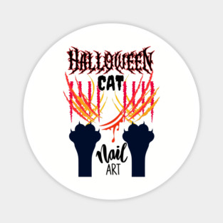 Halloween Cat Nail Art Magnet