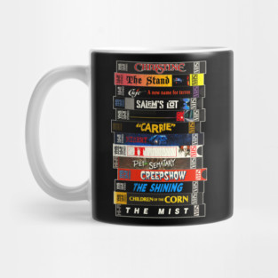 Stephen King VHS Movies Stack Mug