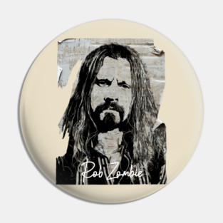 Rob Zombie 80s Vintage Old Poster Pin