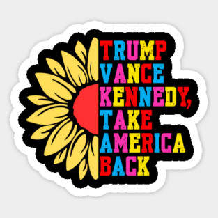 Trump-Vance-Kennedy Sticker