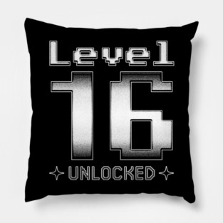 Level 16 Unlocked Pillow