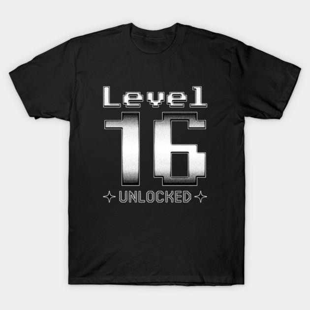 Level 16 Unlocked T-Shirt by  magiccatto