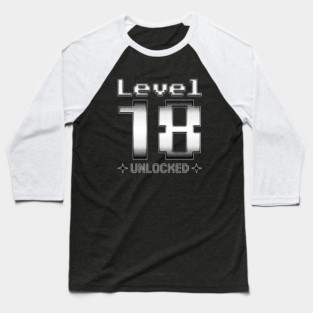 Level 18 Unlocked Baseball T-Shirt