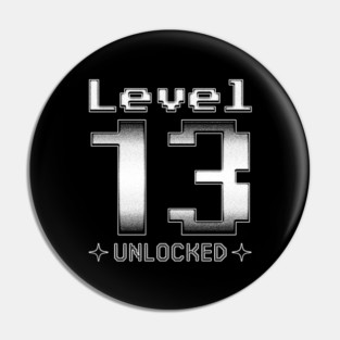 Level 13 Unlocked Pin