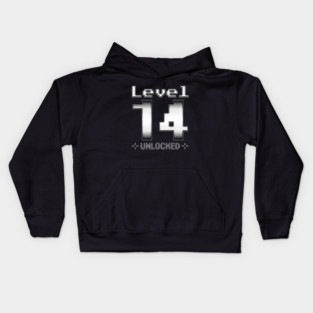 Level 14 Unlocked Kids Hoodie