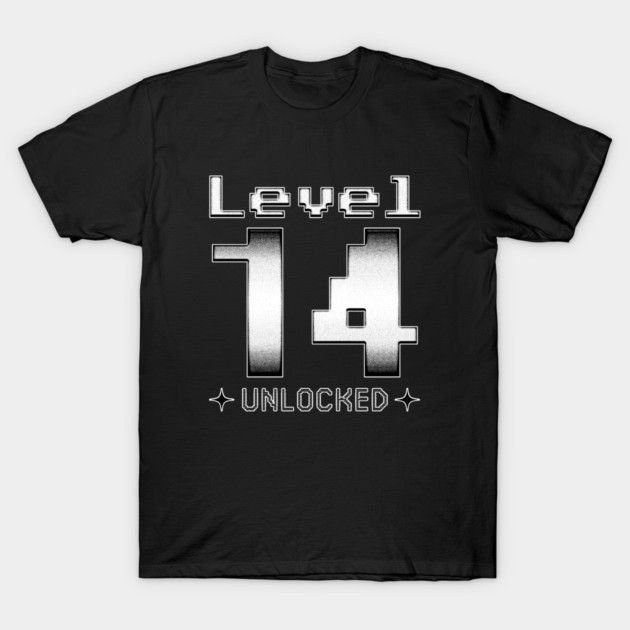 Level 14 Unlocked T-Shirt by  magiccatto