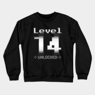 Level 14 Unlocked Crewneck Sweatshirt