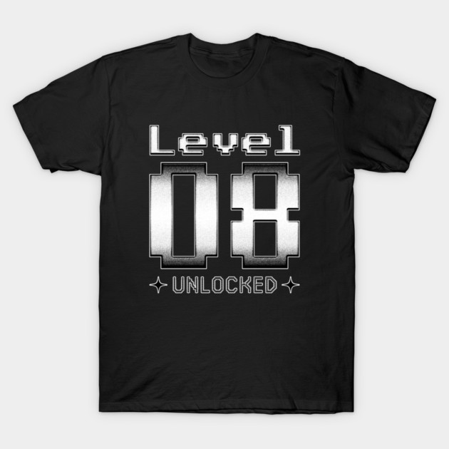 Level 08 Unlocked T-Shirt by  magiccatto