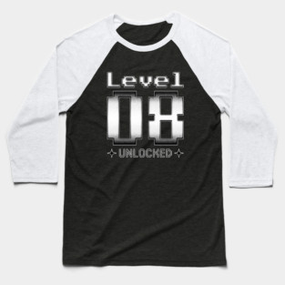 Level 08 Unlocked Baseball T-Shirt