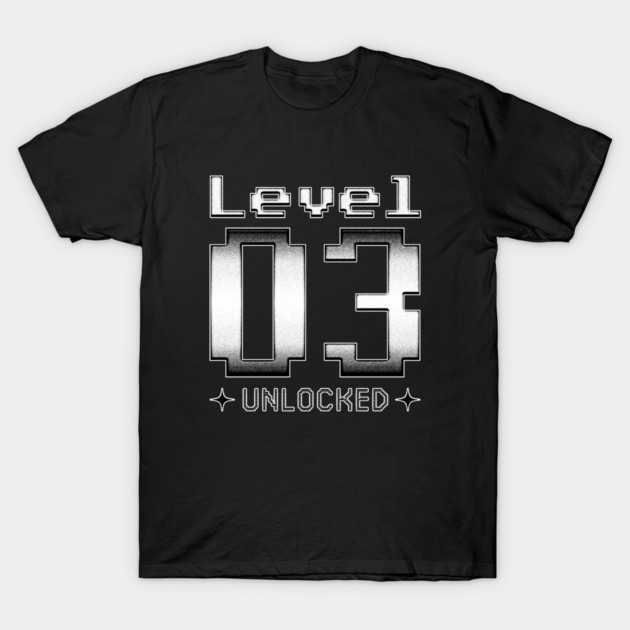 Level 03 Unlocked T-Shirt by  magiccatto