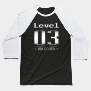 Level 03 Unlocked Baseball T-Shirt