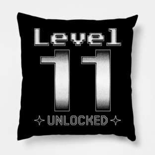 Level 11 Unlocked Pillow