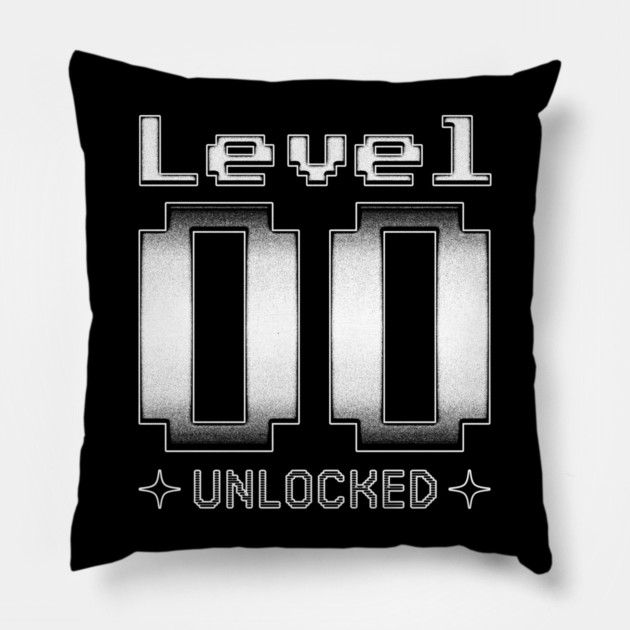 Level 00 Unlocked Pillow by  magiccatto