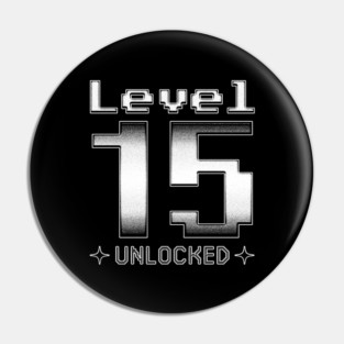 Level 15 Unlocked Pin