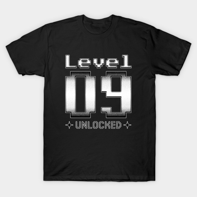 Level 09 Unlocked T-Shirt by  magiccatto