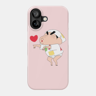 Funny Shinchan Being Playful Phone Case