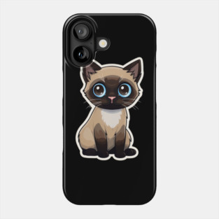 Cute Siamese Cat Lover Funny Siamese Cat Phone Case