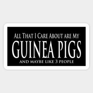 All That I Care About Are My Guinea Pigs Magnet