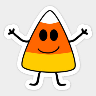 Cute Candy Corn Halloween Magnet