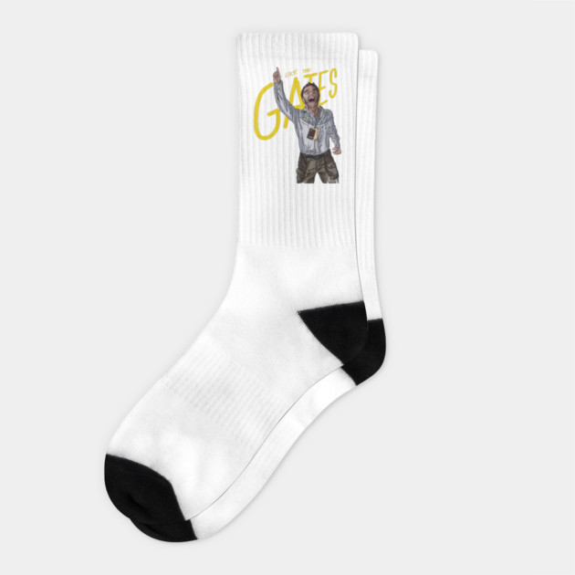 Almost Famous: Lock The Gates! Socks by 51Deesigns