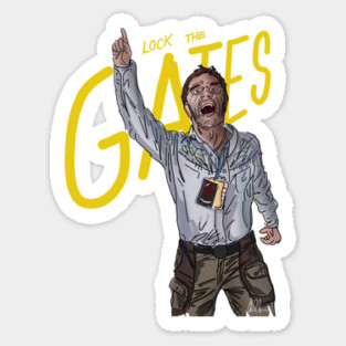Almost Famous: Lock The Gates! Sticker