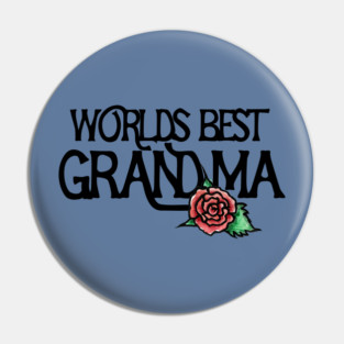 Worlds Best Grandma Pin