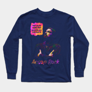 Aesop Rock popart Long Sleeve T-Shirt