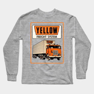 Retro Yellow Freight Systems Long Sleeve T-Shirt