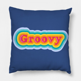 Funkphonic Retro Reverb Groovy Graphic Pillow