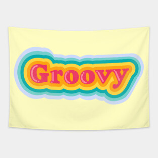 Funkphonic Retro Reverb Groovy Graphic Tapestry