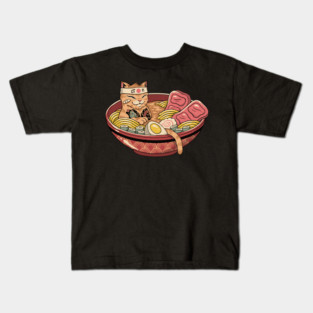 Ramen Cat Meowster Kids T-Shirt