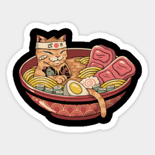 Ramen Cat Meowster Sticker