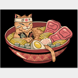 Ramen Cat Meowster Posters and Art