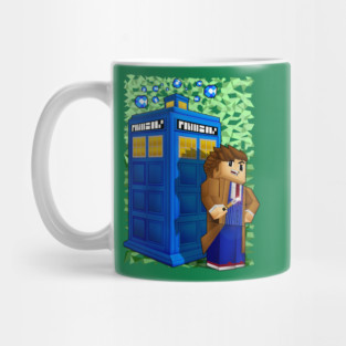 10th Doctor in 8 bit world Mug