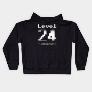 Level 24 Unlocked Kids Hoodie
