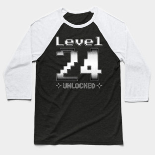 Level 24 Unlocked Baseball T-Shirt