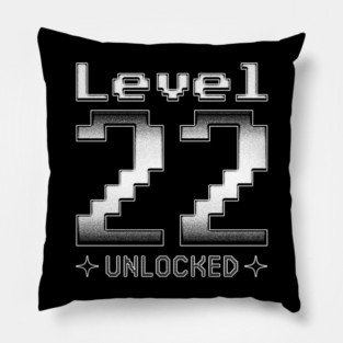 Level 22 Unlocked Pillow