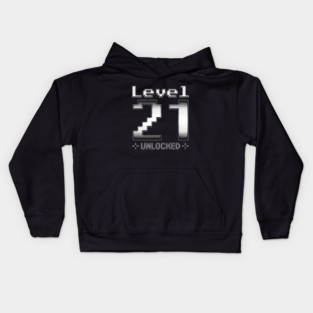 Level 21 Unlocked Kids Hoodie