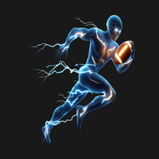 Football Player Running T-Shirt